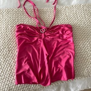 Y2K halter top with heart